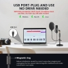 Studyjny mikrofon kondens. USB 192 kHz/24-bitowy - zestaw [23050000781]
